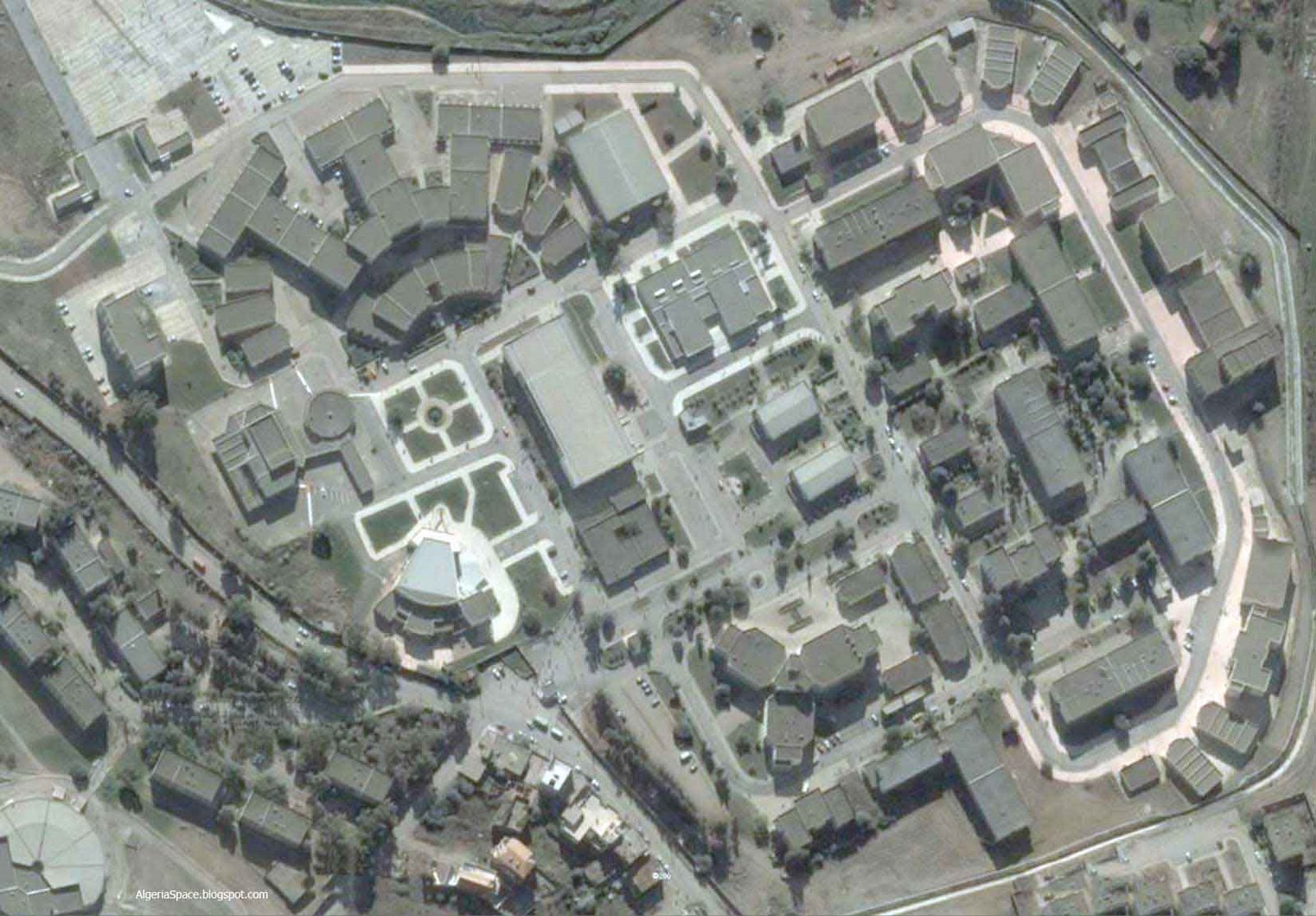 Photo satellite Universite Bejaia Algerie