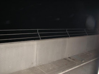This is the railing of Jamuna Bridge taken with flash
