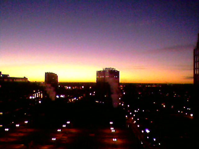 Sunrise view from the Hilton
