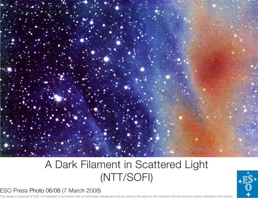 ESO:Parte de un filamento en la nube molecular Corona Australis