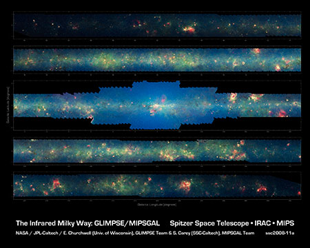 La Vía Láctea por Spitzer