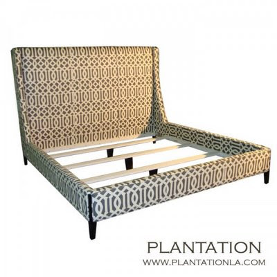 Upholstered  on Here Is A Bed Upholstered In The Same Fabric From Plantation La