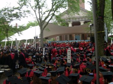 Harvard Commencement seating
