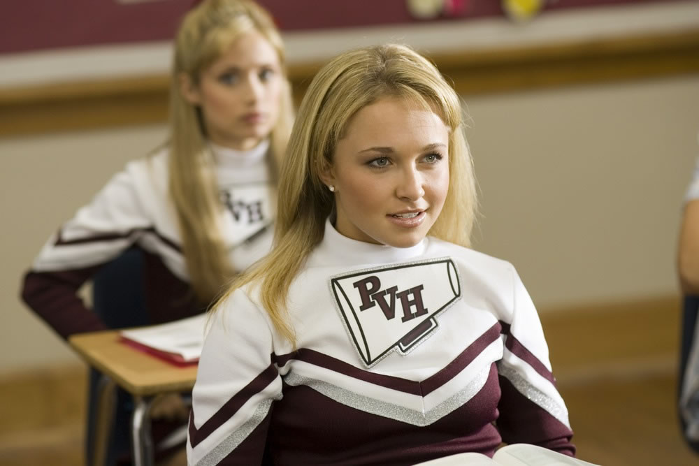 Hayden Panettiere back in the cheerleader outfit