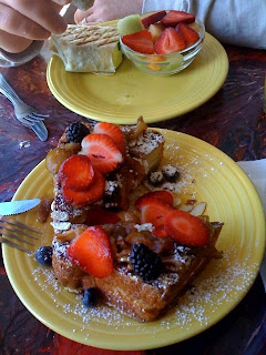 French toast at blue Danube Coffee House