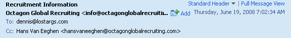 Octagon Global Recruiting Email Header
