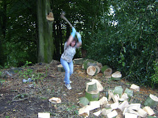 Swing an axe Flying Chick Style (you think it's easy? think again!)
