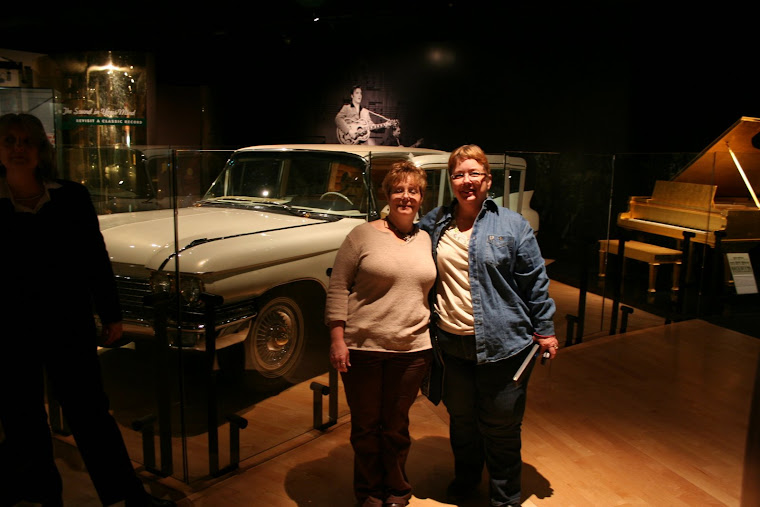 Barbi & Kevin with Elvis' 1960 Cadillac
