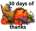 30 days of thanks