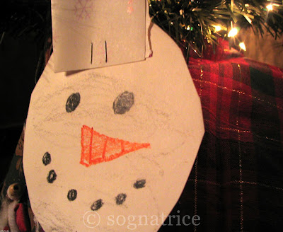 Snowman made by my niece