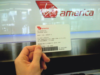 Virgin America boarding pass