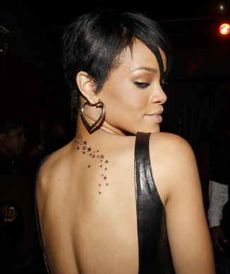 Check out some of these celebrity tattoos: Rihanna