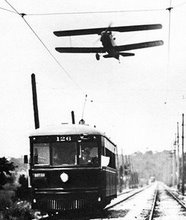 Not those slow old streetcars in traffic again... How about FLYING TROLLEYS?