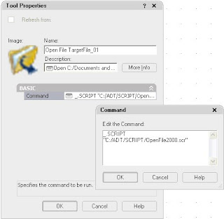How to write script file using autocad 2004 attributes