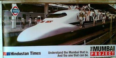 Hindustan Times Ad on Dadar Station!
