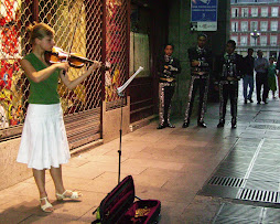 Mariachis en la plaza Mayor. Madrid 2007.
