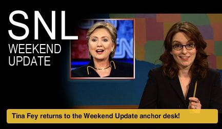 Saturday Night Live - Tina Fey returns to the Weekend Update desk