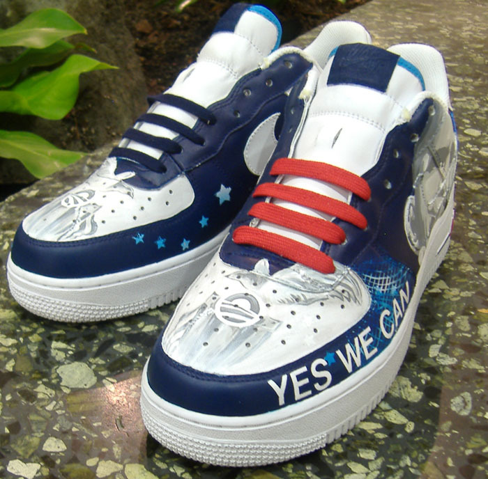 Yes We Can - Custom Obama Air Force One Sneakers