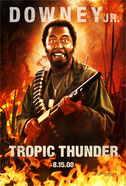 Tropic Thunder Character Movie Poster - Robert Downey, Jr.