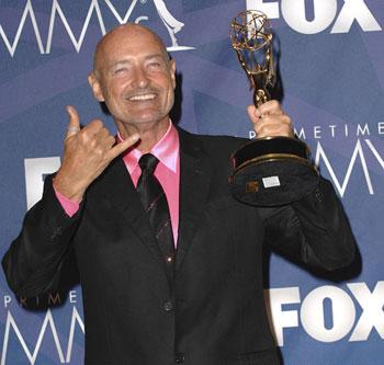 Lost - Terry O'Quinn Celebrating His 2007 Emmy Win for Outstanding Supporting Actor In A Drama Series