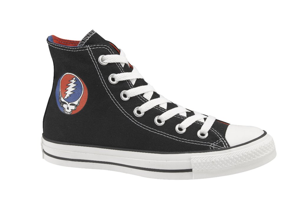 Grateful Dead x Converse Sneakers - Steal Your Face Black Chuck Taylor All Stars