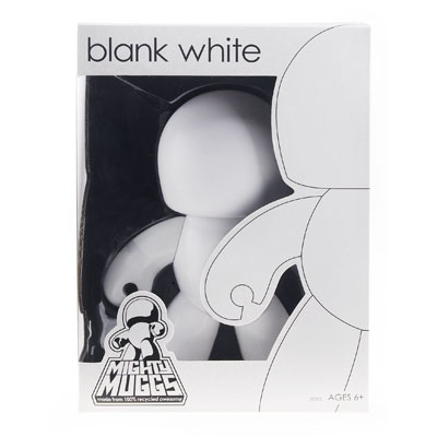Hasbro Mighty Muggs - Blank White Mighty Mugg in Package