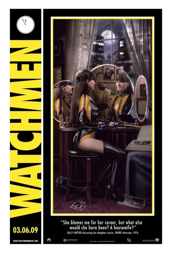 Watchmen Character Movie Posters - Malin Akerman as Laurie Juspeczyk / Silk Spectre II