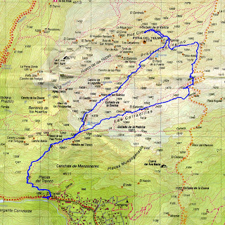 Plano de rutas de El Yelmo