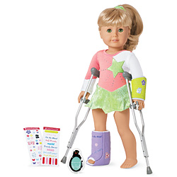 doll on crutches