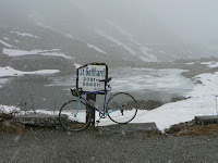 St Gothard bicycle on St Gotthard pass