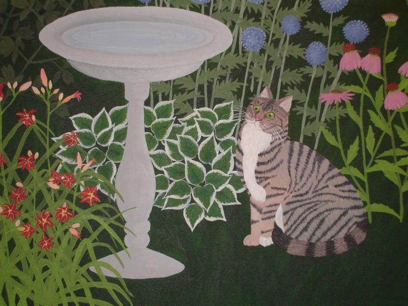 Cat painting - final step