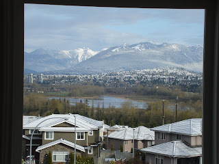 View to mountains from the front window