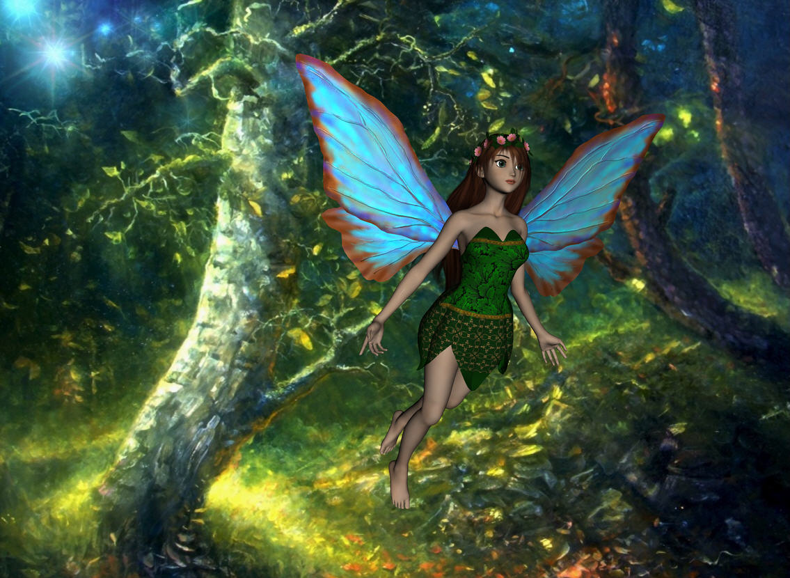Aiko fairy in the forest