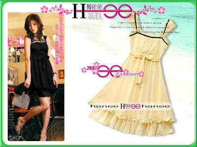 فساااتين قصيره HANEE+cute+elegant+dress+(HAN-09062)+Long90+Chest88++Yellow+%2428