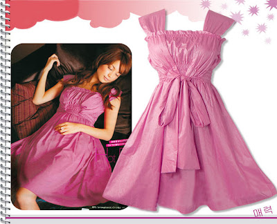فساااتين قصيره Sweet+Girl+Cotton+Dress+(SG-8016)+Free+Size+Chest+66-90+cm+Long+84cm+pink+%24+28