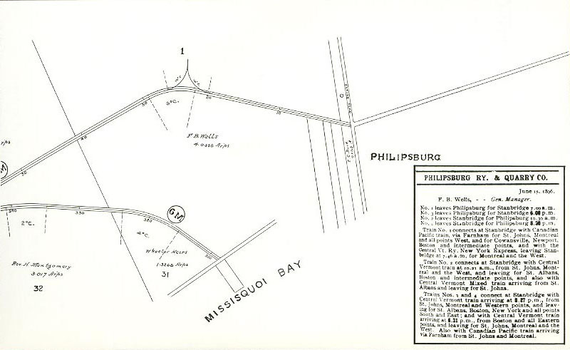 Carte du Philipsburg Junction Railway à Philipsburg