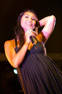 Anggun pregnant is expecting her first child in October