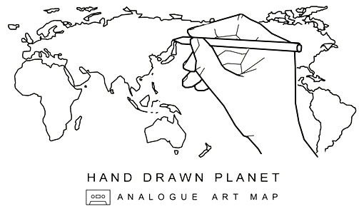 hand drawn planet