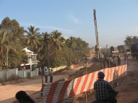 Construction of Flyover near Nanthoor, Mangalore