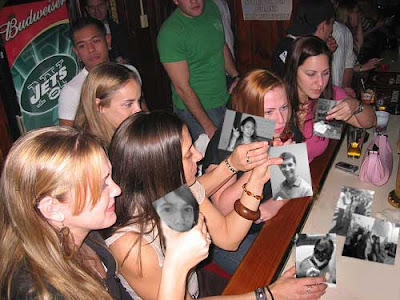 Collaged photo of teens drinking with photographs replacing the shot glasses