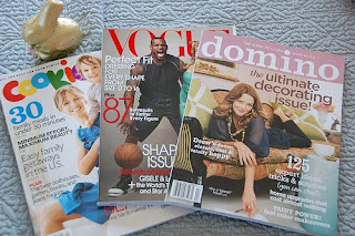 spring 2008 magazines: cookie, vogue, domino | simple pretty