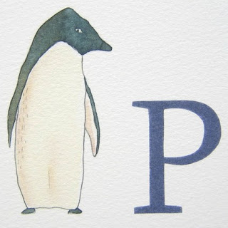 flora douville p is for pingouin art | simple pretty