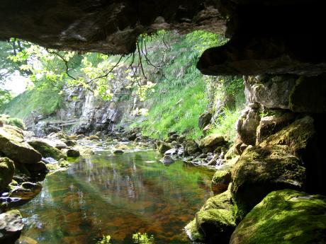 view from inside Brants Gill Head Rising cave
