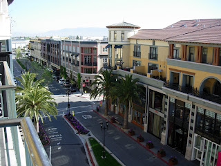 a high angle view of a street