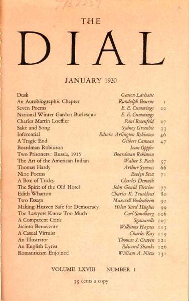 The Dial, January 1920