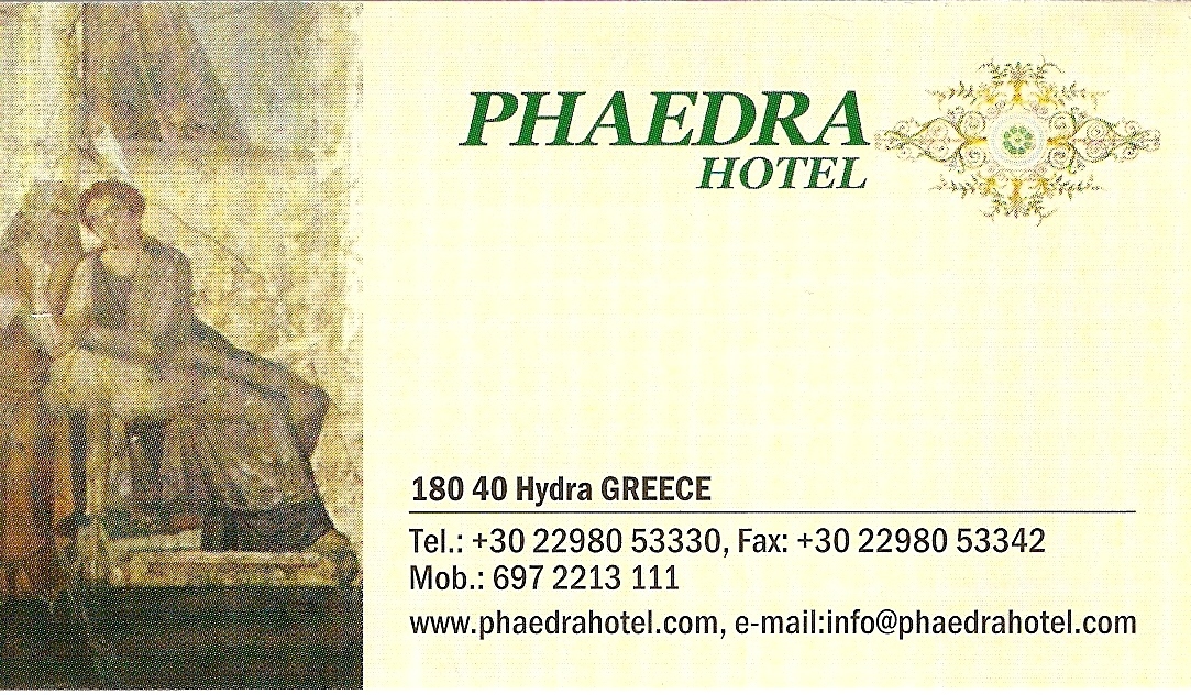 Hotel Phaedra Business Card