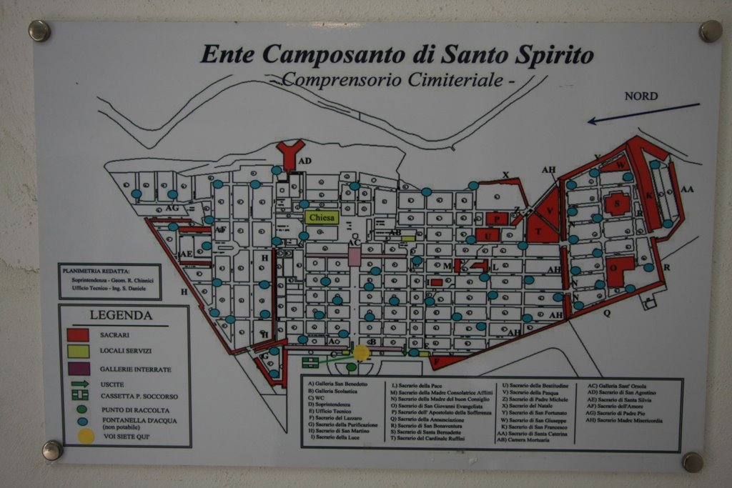 Palermo Sant Orsola Cemetery Plan