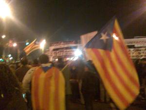 Manifestació 1D a Barcelona Pel Dret a Decidir