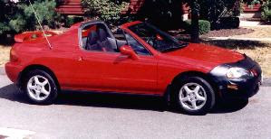 Honda Del Sol - the car that I drive to and from the city in.