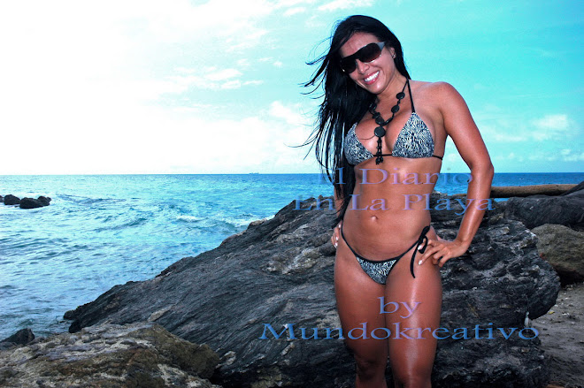 Chica Playboy Venezuela. El Diario En La Playa